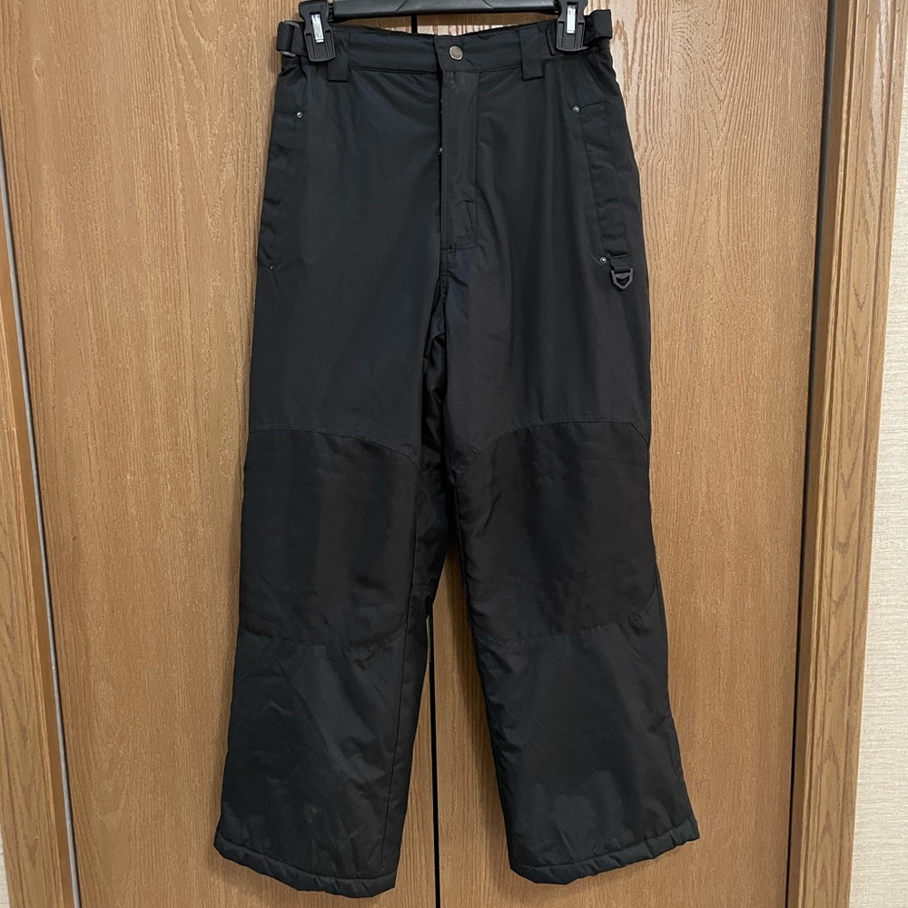 Kids Black Snow Pants